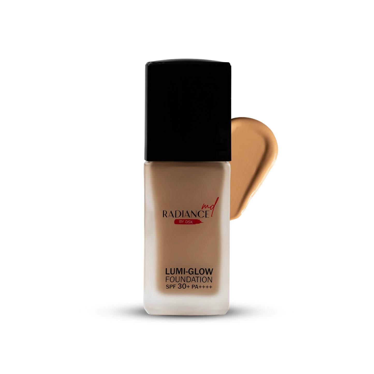 Radiance Lumi-Glow foundation bottle with applicator on a white background